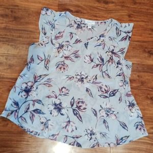 🤰💙3/$20 - Motherhood Maternity Sheer Floral Blouse, 1X